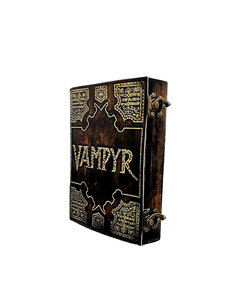 Vampyr Slayer Leather Grimoire Handmade Vintage Embossed Journal <b>Blank</b> Pages Gothic Spell <b>Book</b> Fantasy Witchcraft Notebook Gift - Product Image 2