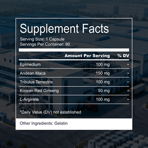 Cápsulas de Apoyo Masculino con Epimedium, Maca, Tribulus y <span class=keywords><strong>Arginina</strong></span>, Fórmula con Sabor Personalizado, Servicio Integral HACCP HALAL, Creación Rápida de Prototipos - Product Image 2
