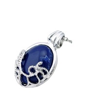 Nouveau bijoux de film the Vampire Diaries pendentif bleu pierre précieuse Katherine collier pour les femmes
