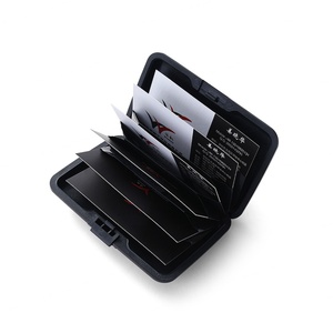 Wholesale <b>Red</b> <b>Suitcase</b> Shape Custom Logo Metal Name Card Holder With Multiple Interlayer - Product Image 6