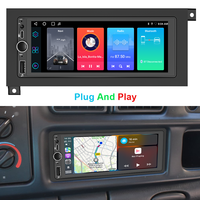 Radio Estéreo para Auto Android de 7 Pulgadas A15 4GB+64GB para Dodge Chrysler Jeep 1984-2001, Unidad Principal Universal con GPS, Navegación, Bluetooth y WiFi