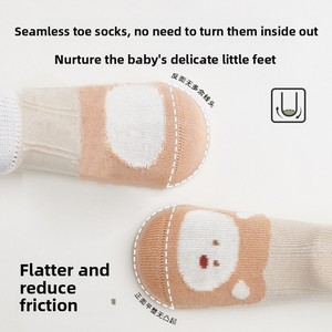 2025 PRIMAVERA/otoño NIÑOS <span class=keywords><strong>Calcetines</strong></span> antideslizantes de suelo de media tripulación suelas de puntos de dibujos animados algodón antimicrobiano <span class=keywords><strong>Primeros</strong></span> <span class=keywords><strong>pasos</strong></span> gateando primero - Product Image 3