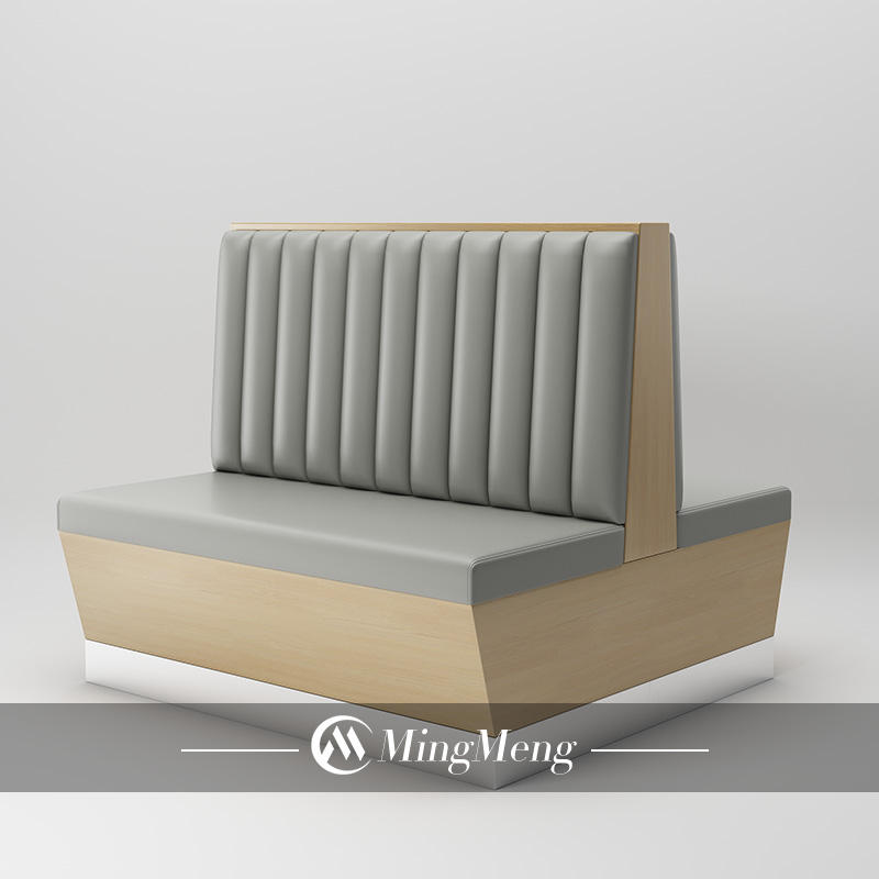 บูธสองด้านสีเทา