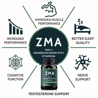 Ausreson OEM ZMA Complément Sportif Zinc Magnésium Aspartate Vitamine B6 Capsules ZMA pour la Force Musculaire