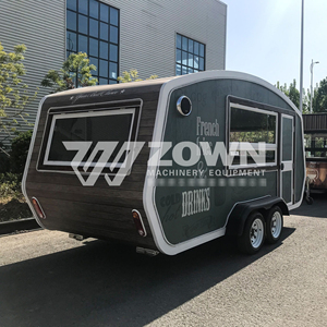 CE Certified Electric Food Cart 4 Wheels Mobile Kitchen Truck Custom Size Street Fast Food Catering <b>Trailer</b> - Product Image 6