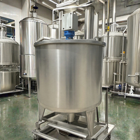 Agitateur électrique en acier inoxydable avec moteur AC, cuve de mélange 500L, pompe émulsifiante à cisaillement élevé, multifonctionnelle pour poudre détergente