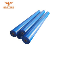 Rouleau de bâche PE imperméable et anti-UV pour tente extérieure, style uni avec revêtement PE tricoté en trame pour bateau et piscine