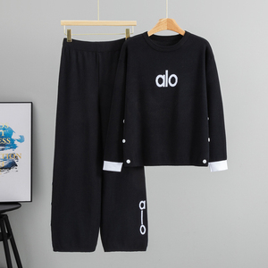 Ensemble deux pièces décontracté et polyvalent pour femme, style jeune, à manches longues et coupe ample, idéal printemps/automne, inspiré des <span class=keywords><strong>influenceuses</strong></span> transfrontalières. - Product Image 5