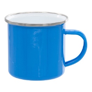 Mini taza de esmalte de sublimación recubierta de 350ml con borde plateado Diseño lindo Taza apta para lavavajillas para ocasiones de Graduación - Product Image 4