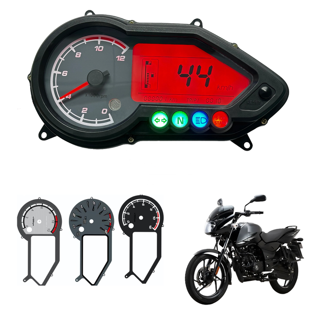 Hot Selling Digital Dash Motorcycle Speedometer Moto Dashboard Accessories for Bajaj Pulsar 125 150 180