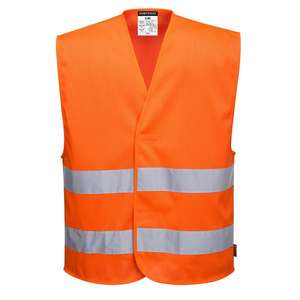 PORTWEST - C374ORRL/XL Meshair gilet à deux bandes orange haute visibilité-EAN 5036108316786 HI-VIS WORKWEAR - Product Image 1