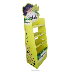 Tùy chỉnh sàn các tông Rack hiển thị với PEG móc kẹo điện cánh có thể gập lại Pop cửa hàng bán lẻ giấy sóng POS hộp hiển thị - Product Image 6