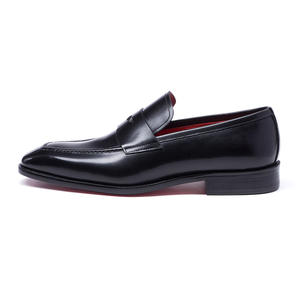 Mocasines Negros Clásicos - Zapatos de Hombre Hechos a Mano, Cómodos y Duraderos, con Aumento de Altura, para Otoño, Casuales de Negocios, con Parte Superior de Cuero Vacuno - Product Image 4