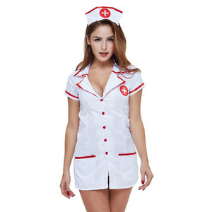 Nueva Lencería Sexy Erótica, Disfraz de Enfermera Blanco, Conjunto de Tentación para Juegos - Product Image 4