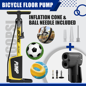Pompe à air pour vélo BOMO, 160 PSI, haute pression, jauge numérique, double valve AV/FV, pour VTT, vélo de route, moto - Product Image 4