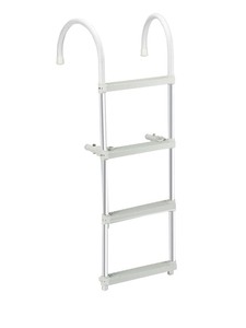 บันไดพับได้แบบแบนราบ4ขั้นตอนทำจากสแตนเลส316เรือยอชท์โป๊ะเรือ - Product Image 6