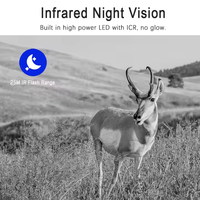 Caméra de chasse extérieure 4G 48MP avec vision nocturne IR, caméras de surveillance IP67 étanches pour la faune