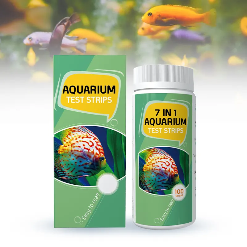 Hot Koop Aquarium Teststrips 7 In 1 Zoetwater Zoutwater Test Kit Voor Vijver Fish Tank