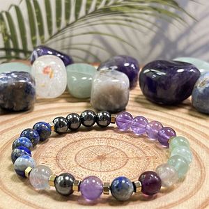 Natural Stone <b>Bracelet</b> Colorful Glass Beaded <b>Healing</b> Jewelry Exclusive Experienced Exporter Product Bundling Service - Product Image 4
