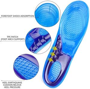 Fasciite plantaire de sport de qualité supérieure talon éperon <span class=keywords><strong>semelles</strong></span> en Gel de Silicone soutien de la voûte plantaire orthopédique <span class=keywords><strong>semelles</strong></span> de course pour chaussures - Product Image 2