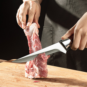 <span class=keywords><strong>Cuchillo</strong></span> afilado de acero inoxidable <span class=keywords><strong>para</strong></span> carnicero de 11 pulgadas con mango de grano de madera de plástico y Funda de cuero - Product Image 5