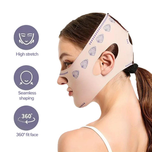 Mascarilla Facial Unisex Plegable para Lifting Facial en V, Banda Reductora para el Pliegue Nasolabial y Estiramiento de la Mandíbula, Envoltura de Cuidado Diario de Belleza - Product Image 5
