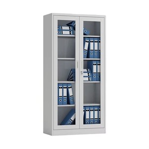 Adjustable Modern Office Glass Door Steel <b>File</b> <b>Storage</b> Cabinets for Hospital Use - Product Image 1