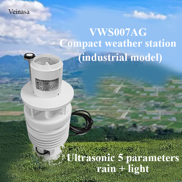 VWS007AG Ultrasonic Weather Instrument Air Quality Sensor Sound Level Sensor Ultrasonic Wind Sensor Environmental Monitoring