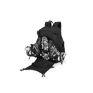 Casual leisure sports backpack customize logo rollers skates backpack bag