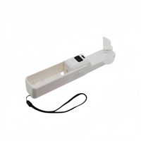 Ventilateur portable 2-en-1 avec lampe torche LED, rechargeable, pliable, mini ventilateur de camping USB avec affichage de la puissance