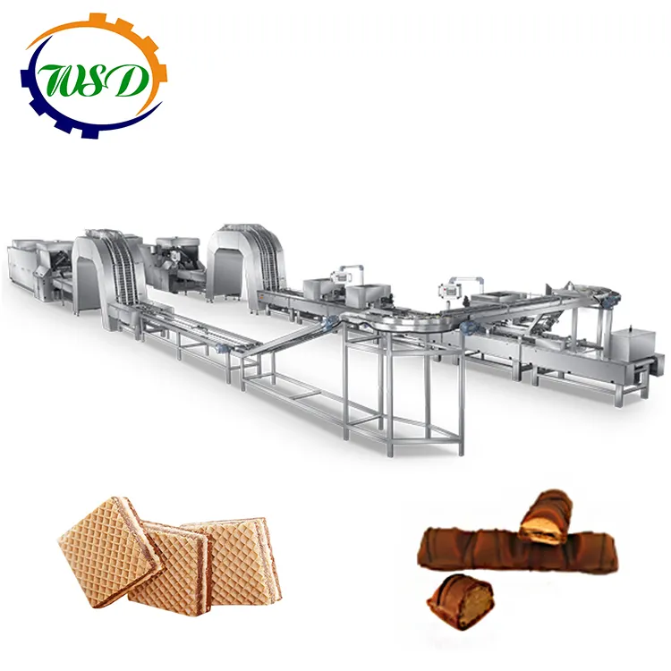 Grande saída da bolinha biscoito linha de produção comercial fabricante de waffle conjunto completo de preço competitivo máquina de fabricação
