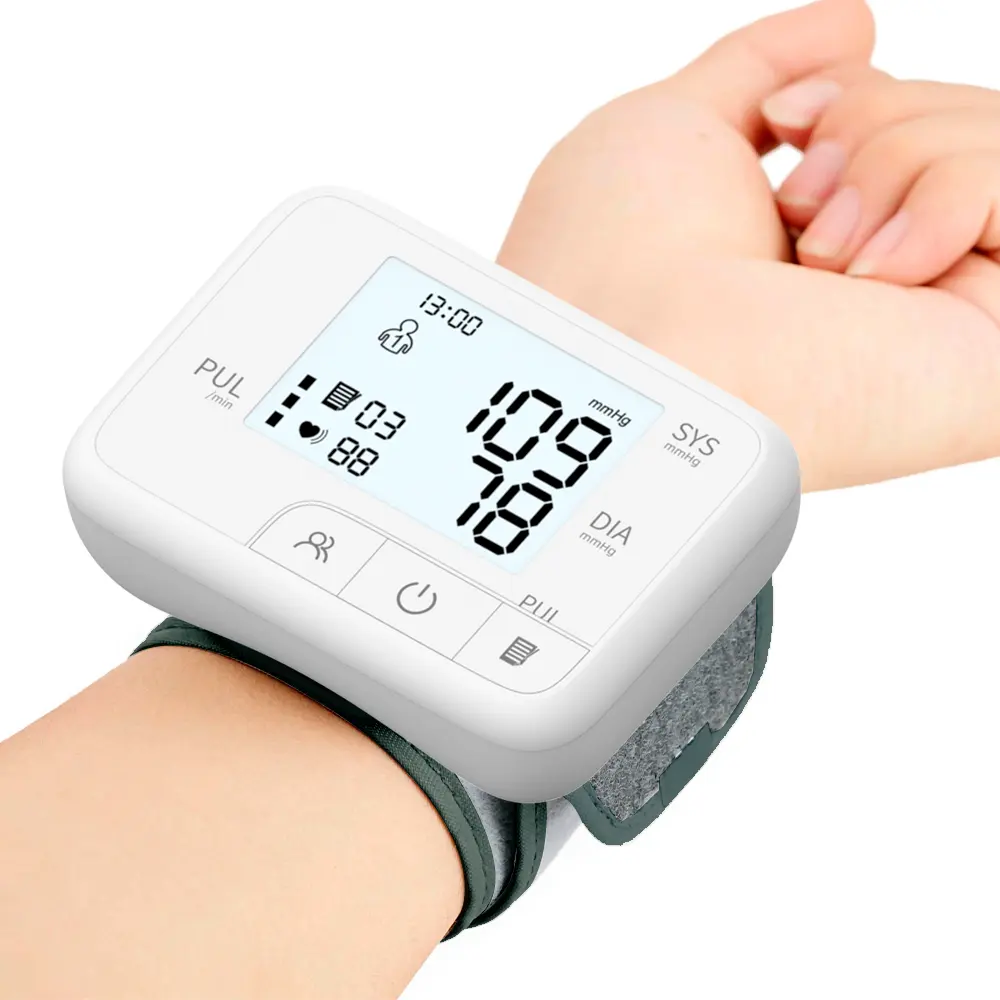 Tensiomètre numérique Portable automatique avec écran LCD, tensiomètre, moniteur de pression artérielle, poignet