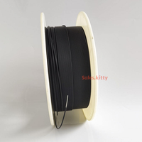 Câble à fibre optique PMMA à éclairage par l'extrémité, noyau de 0,75 mm, gaine extérieure noire de 2,2 mm, pour éclairage de piscine