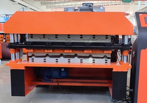 Feuille Ibr émaillée double couche trapézoïdale faisant la machine de fabrication de tuiles trapézoïdales professionnelles à vitesse rapide sans arrêt - Product Image 5