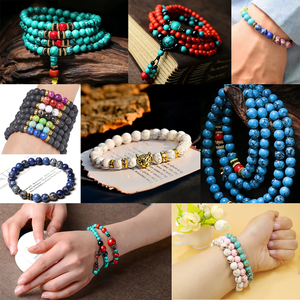 Cuentas <span class=keywords><strong>de</strong></span> piedra natural, howlita, turquesas, Jaspers, Concha suelta para fabricación <span class=keywords><strong>de</strong></span> joyería, pulsera DIY, <span class=keywords><strong>collar</strong></span>, accesorios - Product Image 5