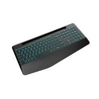 Nouveau clavier mécanique RVB rétroéclairé 112 touches pleine taille, rechargeable USB Type-C, double mode 2.4G BT, compatible avec les ordinateurs jusqu'à 11.4 pouces