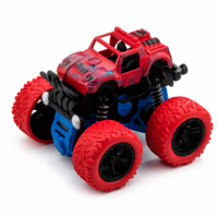 Voiture de cascade à inertie colorée, design tout-terrain 4x4, camion monstre rotatif à 360 degrés, à pousser et à faire rouler, pour enfants