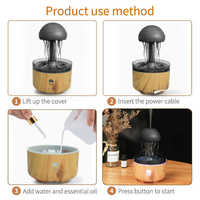 Diffuseur d'huiles essentielles Smart Jellyfish 3D Cool Mist pour bureau à domicile