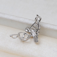 Pendentif Cage à Perles Chapeau de Sorcière Halloween, Support Vide Plaqué Argent S925 pour Perles Rondes de 7-8mm, Fourniture pour Fabrication de Bijoux DIY