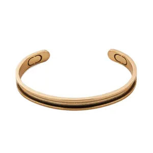 Trendy Sieraden 18K Vergulde Stag Manchet 316 Rvs Heren Armband