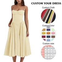 Robe Décontractée Personnalisée OEM Élégante Slim Dos Nu pour Femme, Robes d'Été Tendance pour Dames, Soirée, Fête, Vestidos
