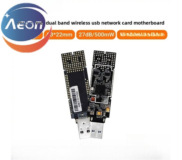 YE Industrial Dual-Band RTL8812AU High-Power USB WiFi Adapter Module Long-Distance Wireless Transmission Module