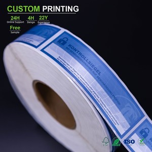 Etiquetas de PET para Productos de Lujo con Relieve de Perfume, Etiquetas de Goma Personalizadas, Impresión de Etiquetas de Papel Adhesivo Térmico Azul - Product Image 1