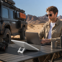 Batterie externe 27500mAh 99Wh pour Starlink Mini, charge bidirectionnelle USB-C PD 100W avec écran LED et support pour l'extérieur et les voyages