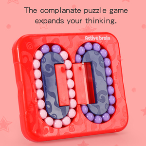 Cubo Rotante Magico con Perline, Mini Giocattolo Antistress in Plastica per Bambini e Adulti, Puzzle Educativo - Product Image 4