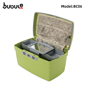 Prix bas, étui de <span class=keywords><strong>maquillage</strong></span> de voyage en matériau PP, coque rigide, 12 à 14 pouces, sac de <span class=keywords><strong>maquillage</strong></span> de voyage tendance, étui à bijoux avec miroir - Product Image 6