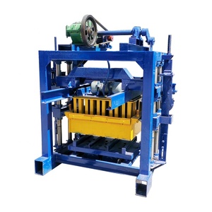 Máquina Manual Móvil para Fabricar Ladrillos de Hormigón QTJ4-40, Precio en Ghana, Equipo de Construcción de Bloques de Cemento a Pequeña Escala - Product Image 3