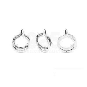 สร้อยคอจี้รูปวงกลมคู่สลับกัน ดีไซน์โดดเด่น สวยงามแบบงานฝีมือ ราคาสุดหรู - Product Image 1
