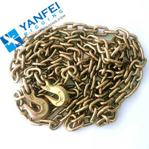 G70 mạ kẽm vận chuyển Tow <span class=keywords><strong>Chain</strong></span> với lấy móc - Product Image 2