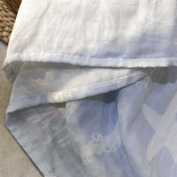 Impression personnalisée 2 couches de tissu de gaze de coton de bambou super doux 200TC Non toxique Portable bébé lange d'emmaillotage couverture de mousseline vente en gros